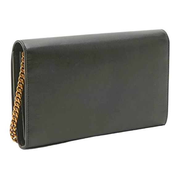 👜 🆕 Saint Laurent YSL Napa Leather Wallet on Chain - Picture 2 of 8